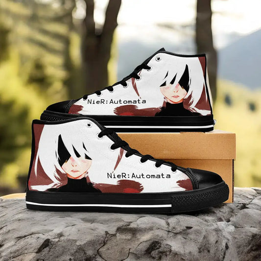 2B NieR Automata Custom High Top Sneakers Shoes