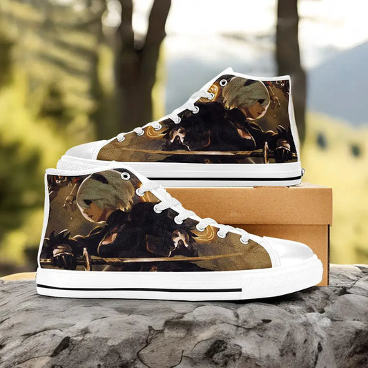 2B NieR Automata Custom High Top Sneakers Shoes