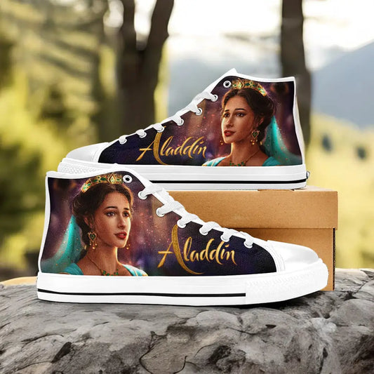 Aladdin Princess Jasmine Custom High Top Sneakers Shoes