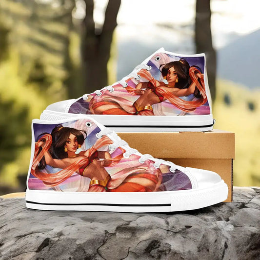 Aladdin Princess Jasmine Custom High Top Sneakers Shoes