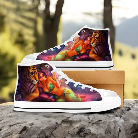 Aladdin Princess Jasmine Custom High Top Sneakers Shoes