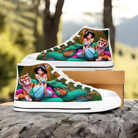 Aladdin Princess Jasmine Custom High Top Sneakers Shoes