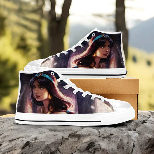 Aladdin Princess Jasmine Custom High Top Sneakers Shoes