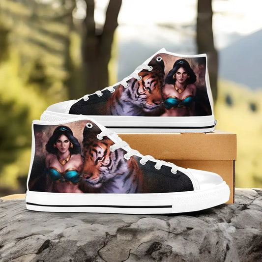 Aladdin Princess Jasmine Custom High Top Sneakers Shoes