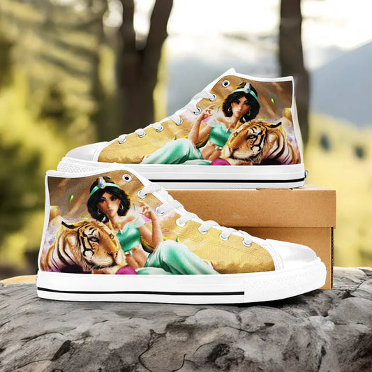 Aladdin Princess Jasmine Custom High Top Sneakers Shoes