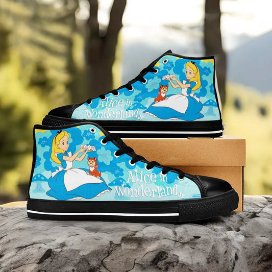 Alice in Wonderland Custom High Top Sneakers Shoes