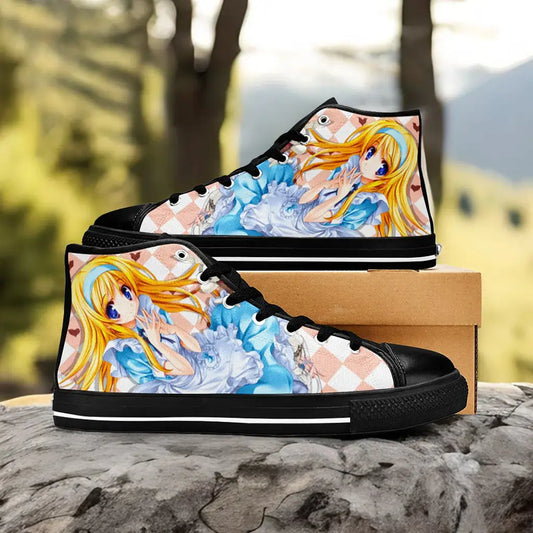 Alice in Wonderland Fushigi no Kuni no Alice Custom High Top Sneakers Shoes