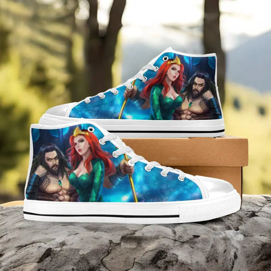 Aquaman Mera Justice League Custom High Top Sneakers Shoes