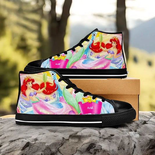 Ariel The Little Mermaid Custom High Top Sneakers Shoes