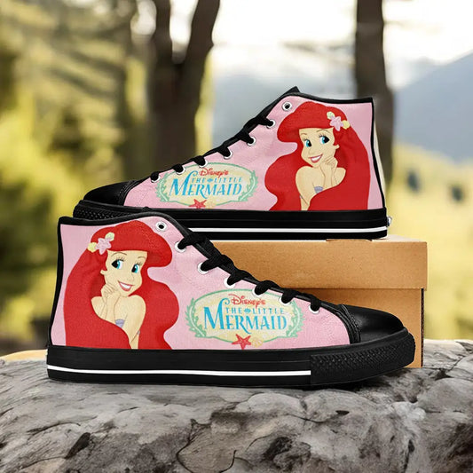 Ariel The Little Mermaid Custom High Top Sneakers Shoes