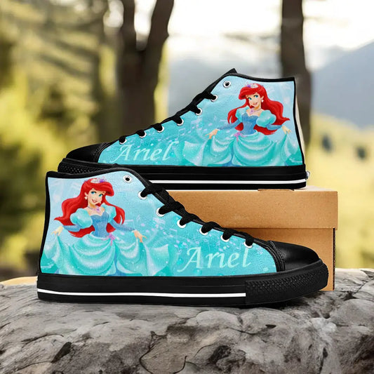 Ariel The Little Mermaid Custom High Top Sneakers Shoes