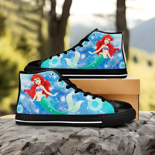 Ariel The Little Mermaid Custom High Top Sneakers Shoes
