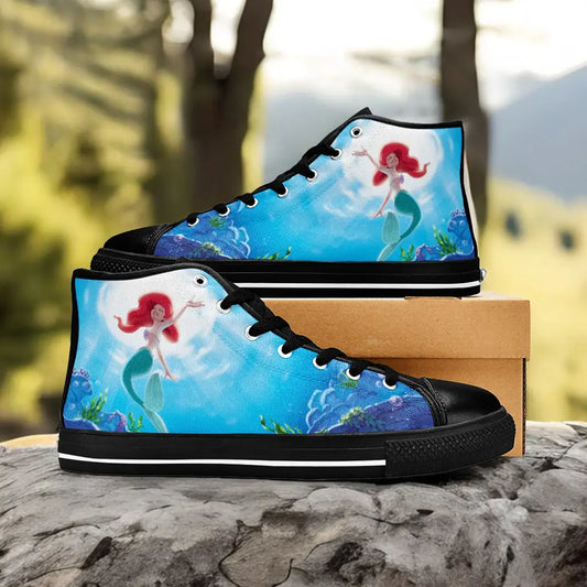 Ariel The Little Mermaid Custom High Top Sneakers Shoes