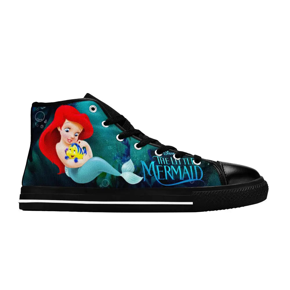 Ariel The Little Mermaid Custom High Top Sneakers Shoes