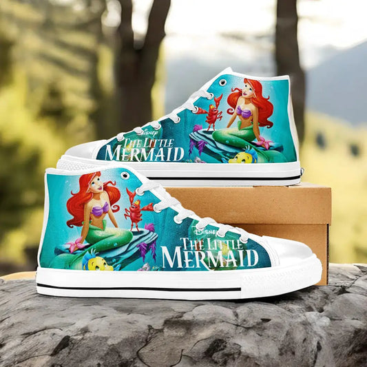 Ariel The Little Mermaid Custom High Top Sneakers Shoes