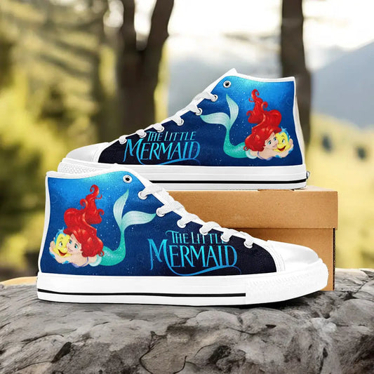 Ariel The Little Mermaid Custom High Top Sneakers Shoes
