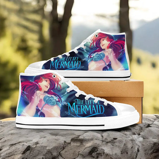 Ariel The Little Mermaid Custom High Top Sneakers Shoes