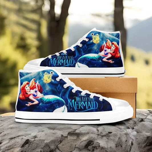 Ariel The Little Mermaid Custom High Top Sneakers Shoes