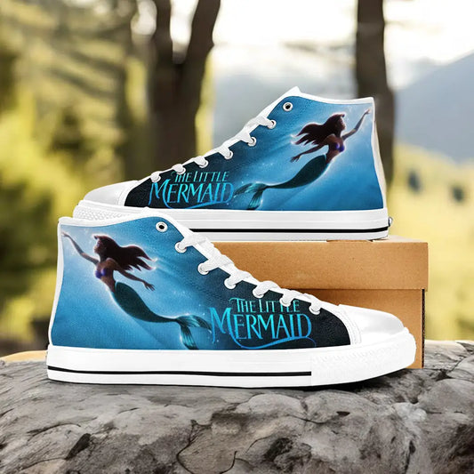 Ariel The Little Mermaid Custom High Top Sneakers Shoes