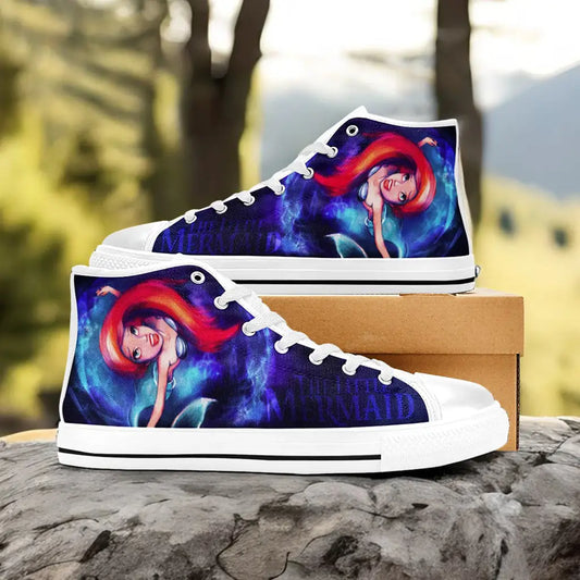 Ariel The Little Mermaid Custom High Top Sneakers Shoes