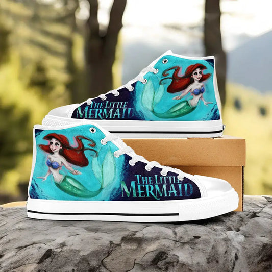 Ariel The Little Mermaid Custom High Top Sneakers Shoes