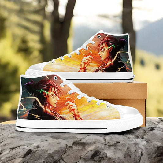Attack on Titan Eren Yeager Custom High Top Sneakers Shoes