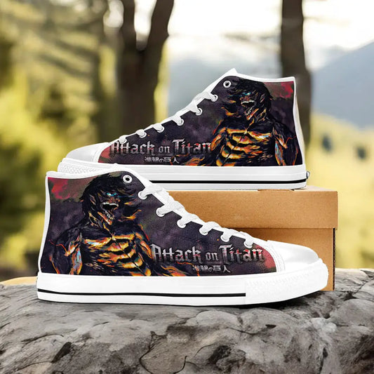Attack on Titan Eren Yeager Custom High Top Sneakers Shoes