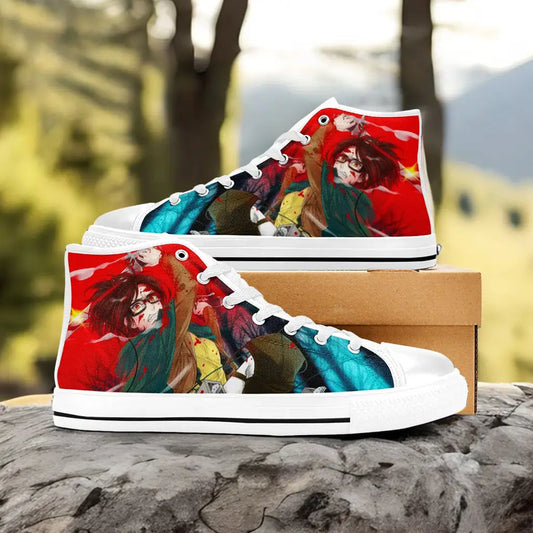 Attack on Titan Hange Zoe Custom High Top Sneakers Shoes