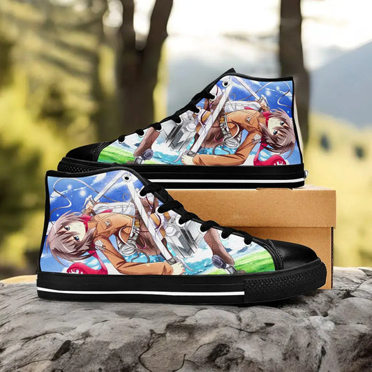 Attack on Titan Mikasa Ackerman Custom High Top Sneakers Shoes