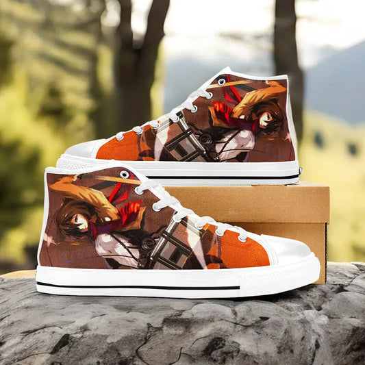 Attack on Titan Mikasa Ackerman Custom High Top Sneakers Shoes