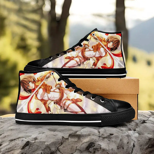 Attack on Titan Mikasa Ackerman Custom High Top Sneakers Shoes