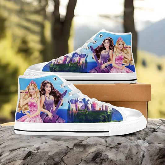 Barbie Custom High Top Sneakers Shoes