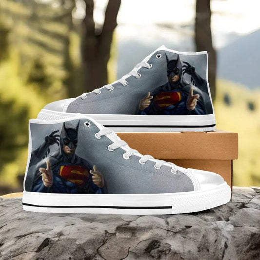 Batman Superman Custom High Top Sneakers Shoes