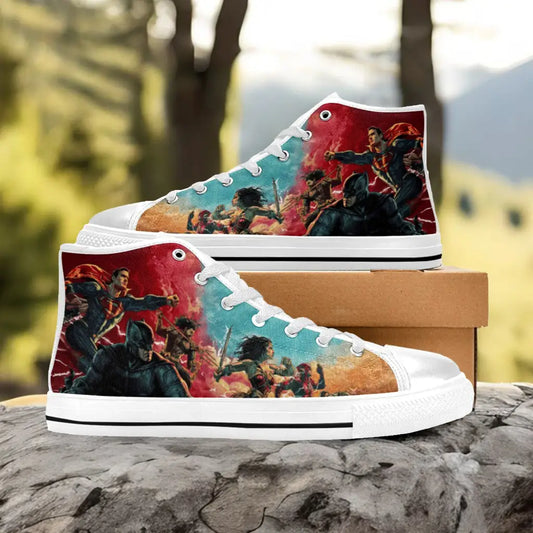 Batman Superman Wonder Woman Aquaman Custom High Top Sneakers Shoes