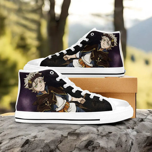 Black Clover Asta Black Bull Custom High Top Sneakers Shoes