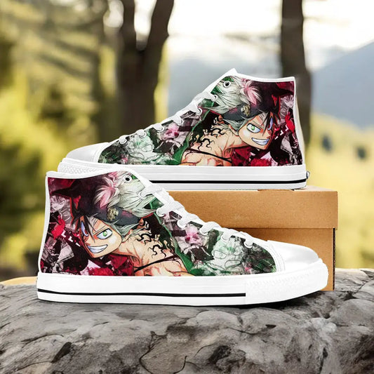Black Clover Asta Devil Form Custom High Top Sneakers Shoes