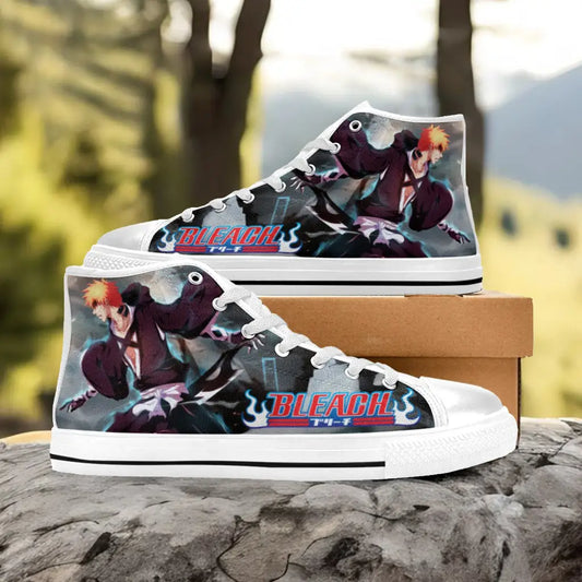 Bleach Kurosaki Ichigo Bankai Custom High Top Sneakers Shoes