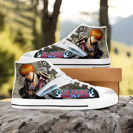 Bleach Kurosaki Ichigo Bankai Custom High Top Sneakers Shoes