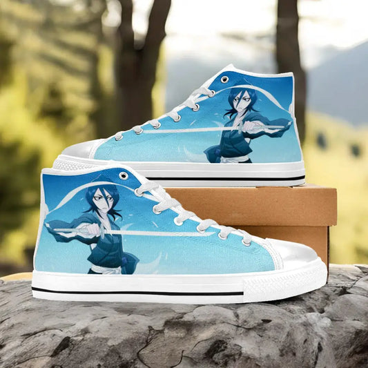 Bleach Rukia Kuchiki Sode no Shirayuki Custom High Top Sneakers Shoes