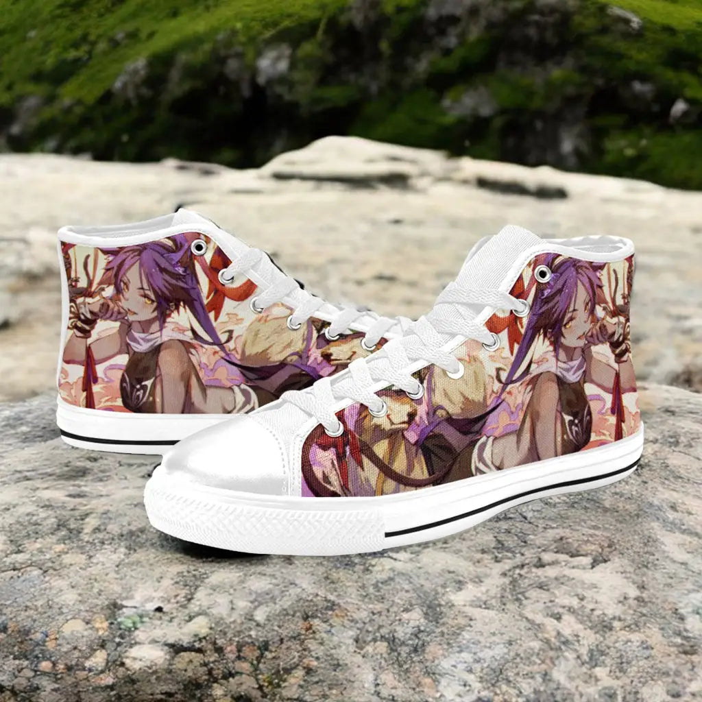 Bleach Shihouin Yoruichi Shoes Inspired Custom High Top