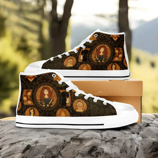 Brave Princess Merida Custom High Top Sneakers Shoes