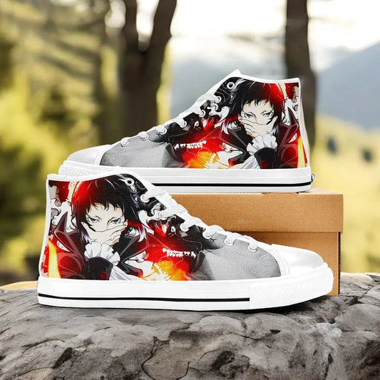 Bungou Stray Dogs Ryuunosuke Akutagawa Custom High Top Sneakers Shoes