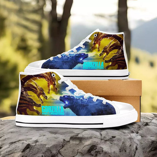 Burning Godzilla Vs King Ghidorah Custom High Top Sneakers Shoes