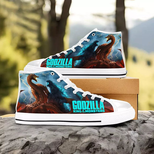 Burning Godzilla Vs King Ghidorah Custom High Top Sneakers Shoes