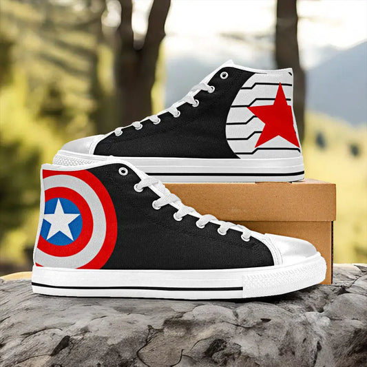 Captain America v Winter Soldier Custom High Top Sneakers Shoes