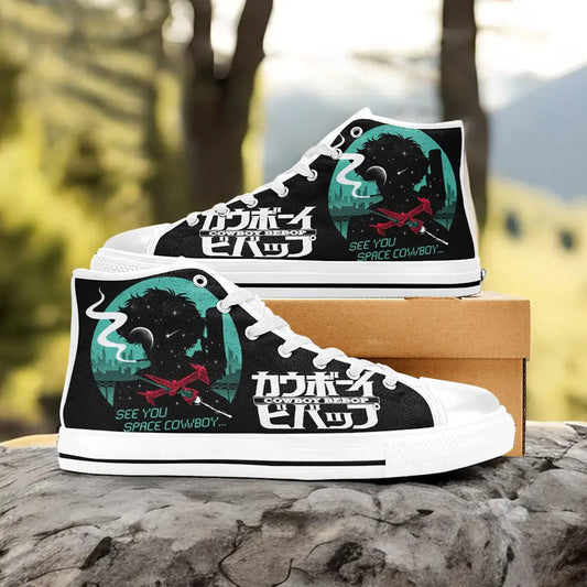 Cowboy Bebop Spike Spiegel Custom High Top Sneakers Shoes