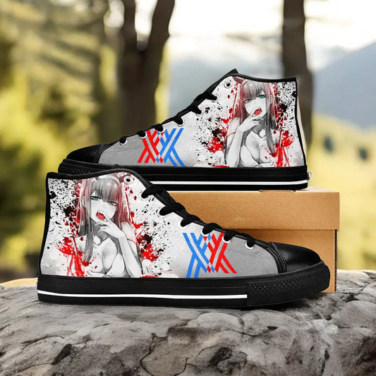 Darling in the Franxx Zero Two Custom High Top Sneakers Shoes
