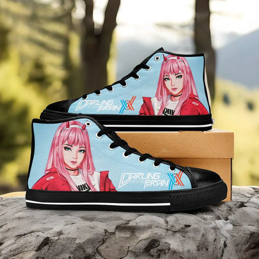 Darling in the Franxx Zero Two Custom High Top Sneakers Shoes
