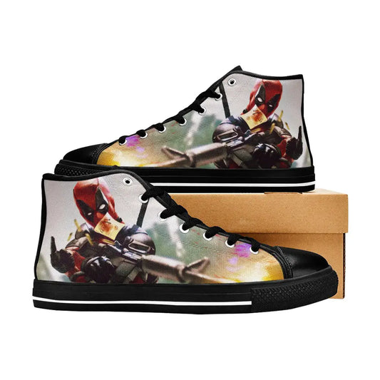 Deadpool Superhero Marvel Comics Custom High Top Sneakers Shoes