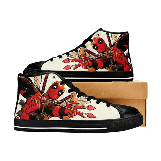 Deadpool Superhero Marvel Comics Custom High Top Sneakers Shoes